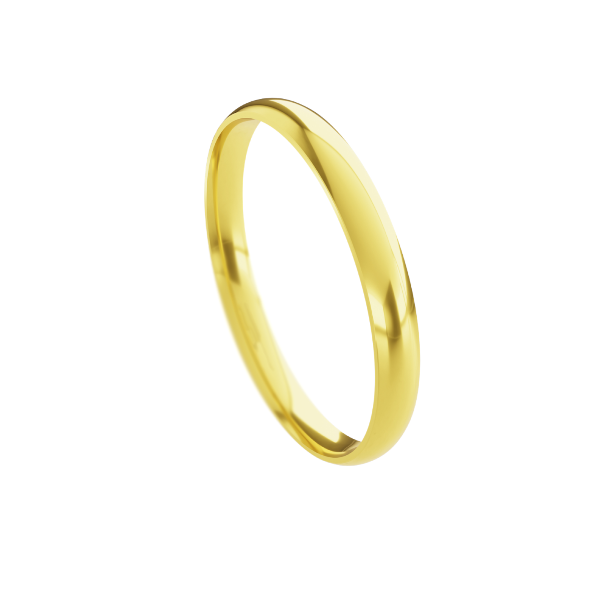 Aliança em Ouro 18k - Tradicional Confort - 2,5mm