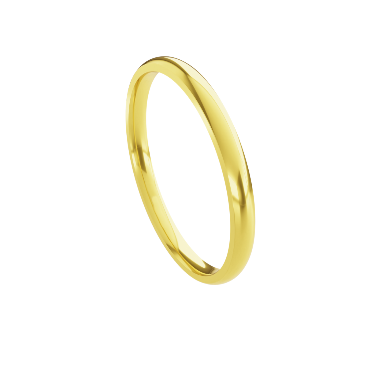Aliança em Ouro 18k - Tradicional Confort - 2mm