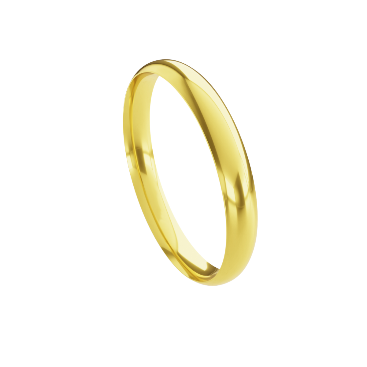 Aliança em Ouro 18k - Tradicional Confort - 3mm