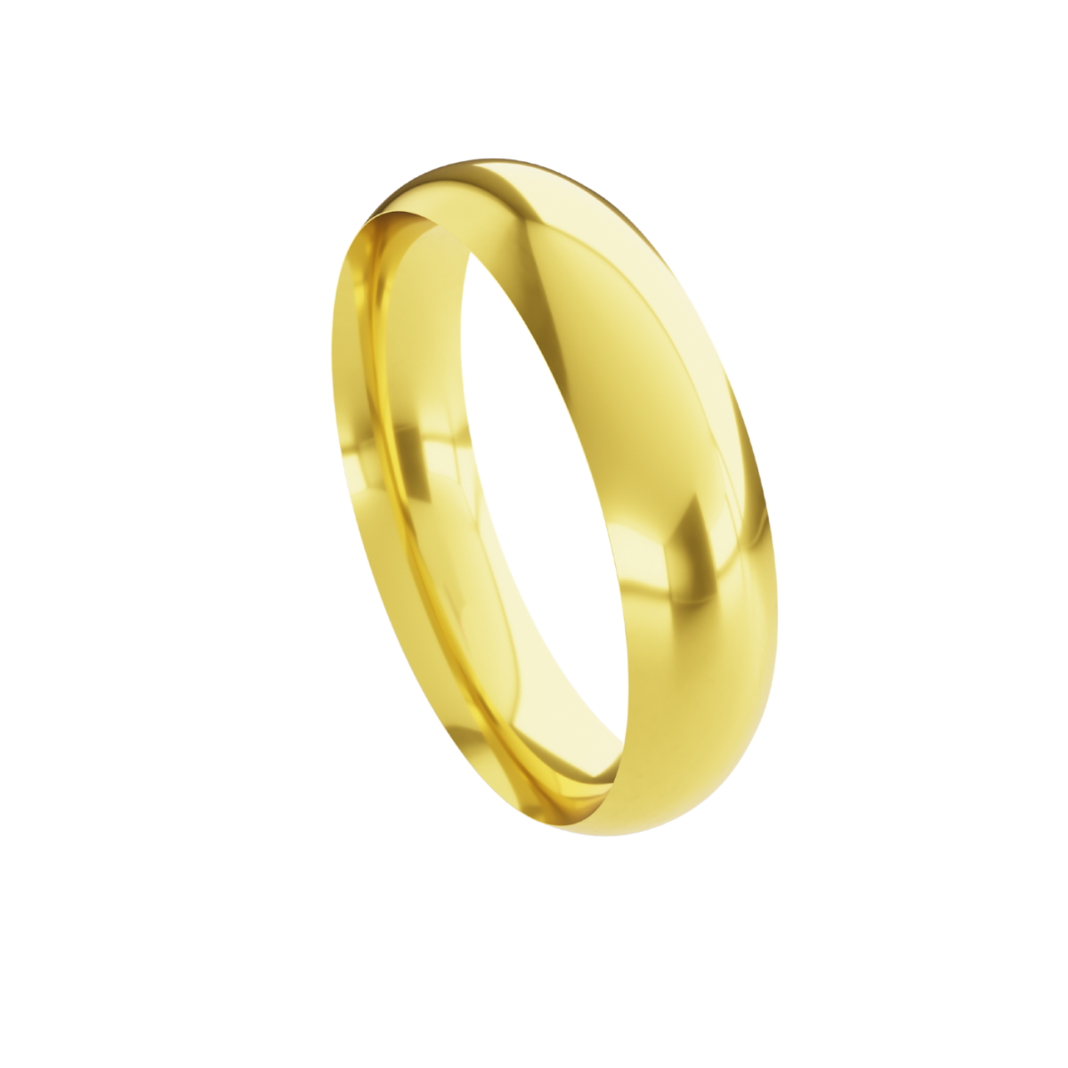 Aliança em Ouro 18k - Tradicional Confort Alta - 5mm