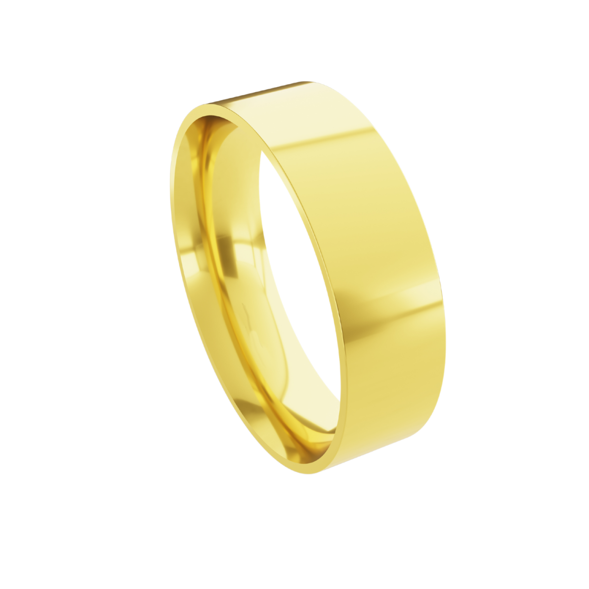 Aliança em Ouro 18k - Reta - 6mm