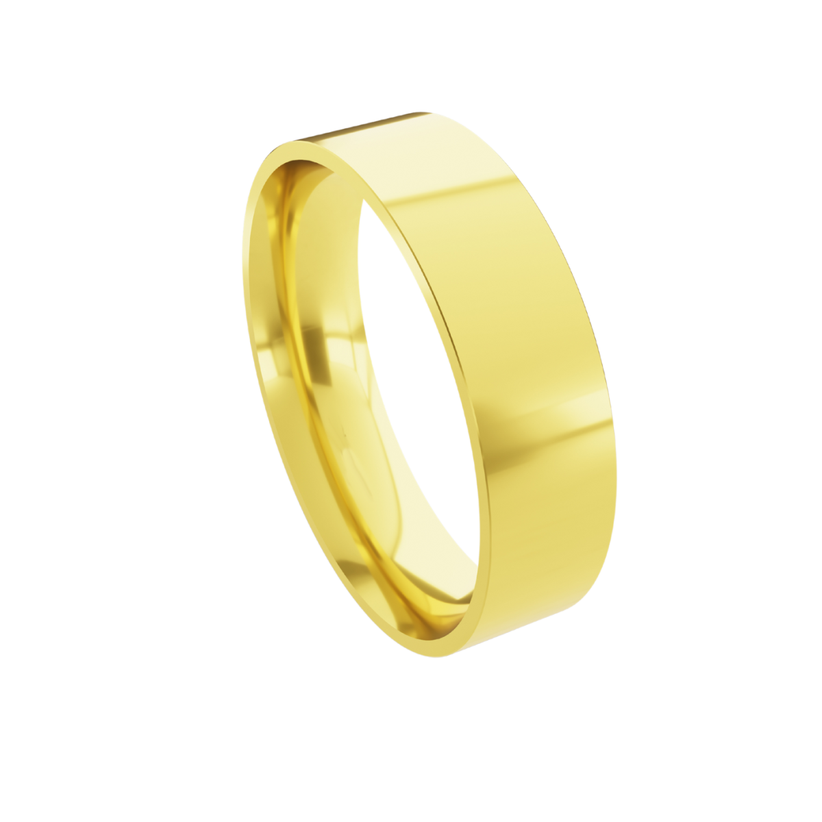 Aliança em Ouro 18k - Reta Alta - 5,5mm