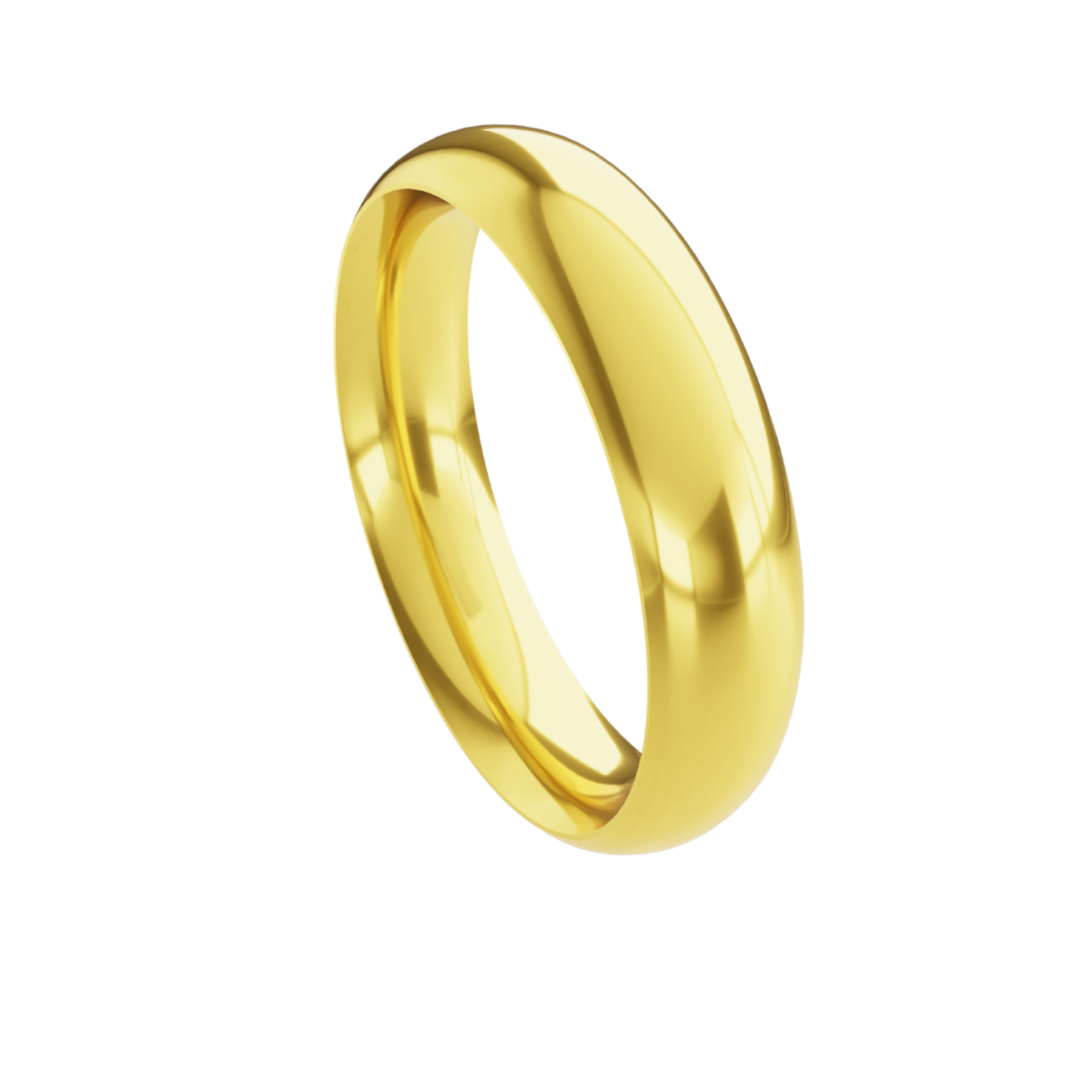 Aliança em Ouro 18k - Tradicional Confort Alta - 5mm