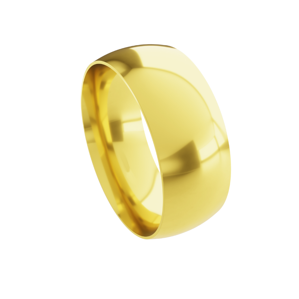 Aliança em Ouro 18k - Tradicional Confort - 8mm