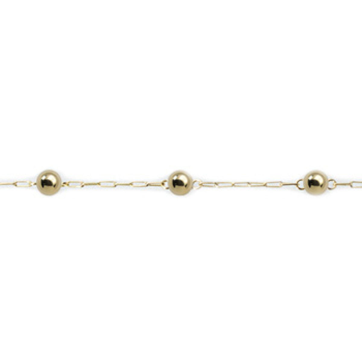 Pulseira Infantil em Ouro 18k - Bolinhas