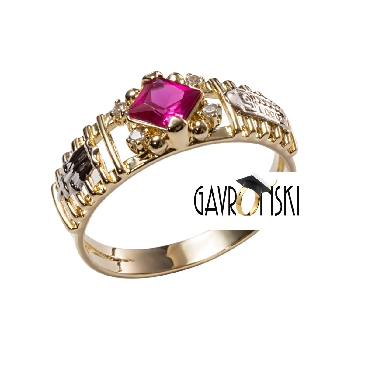 Anel solitário em Ouro 18k