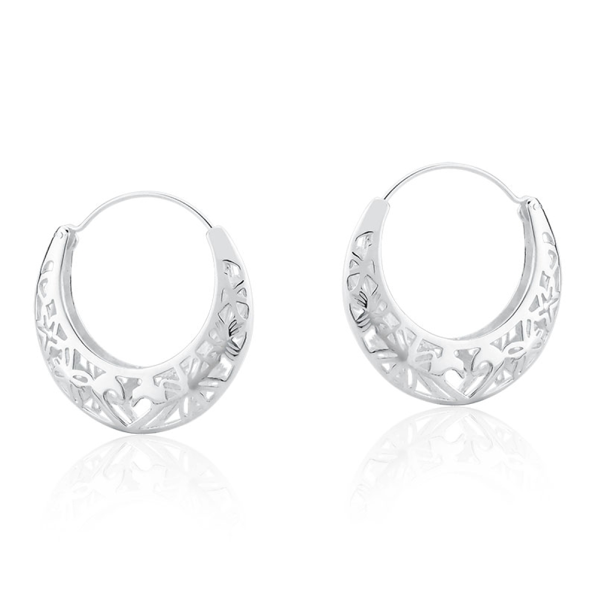 Brinco Argola Flor de Hibisco