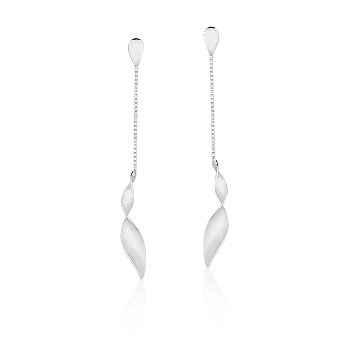 Brinco com veneziana e gota torcida