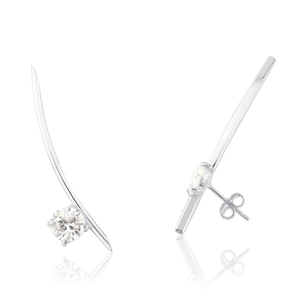 Brinco Haste torcida com Ponto de Luz