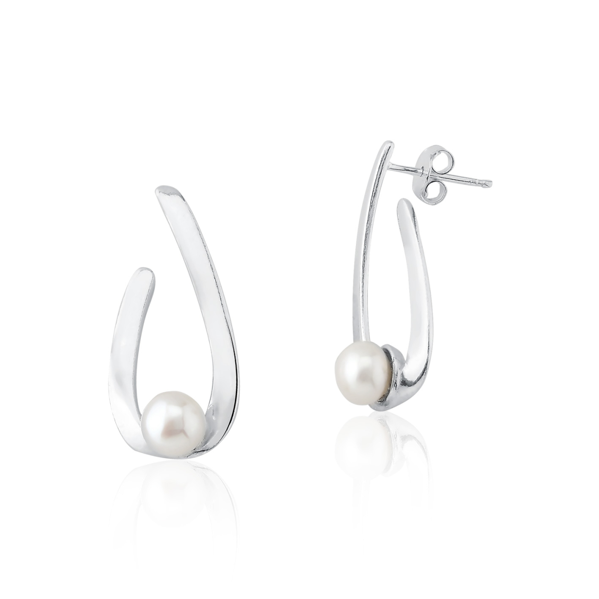 Brinco Perola Natural Biwa 6mm