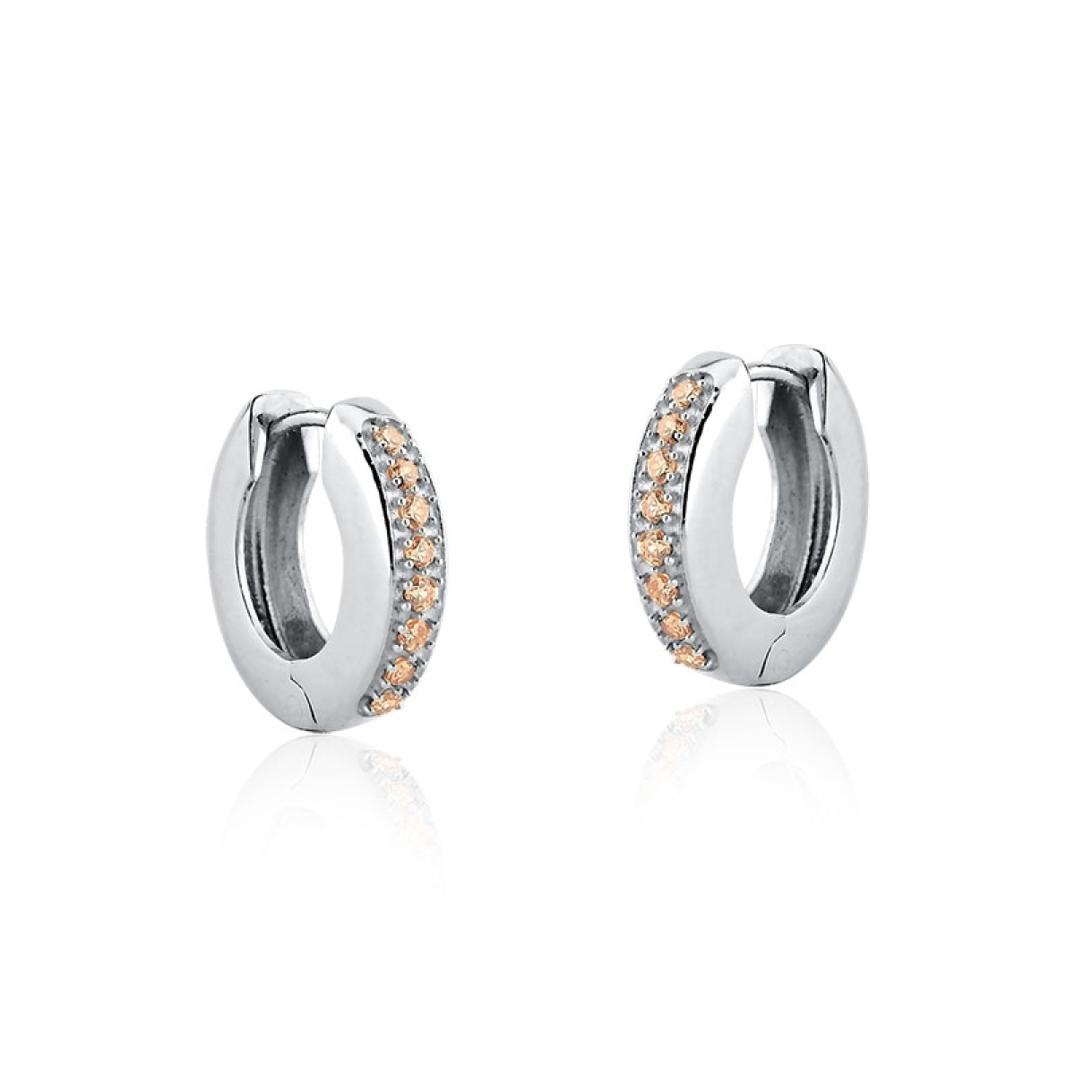 Brinco Argola (Abre Fecha) com Zircônias