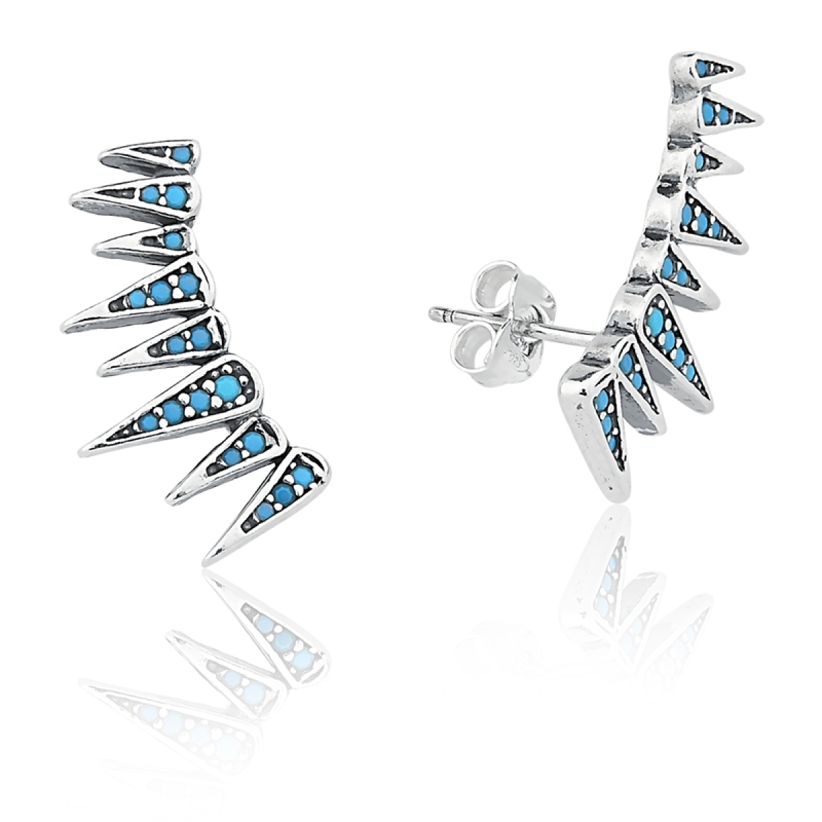 Brinco Coroa Gravejada 