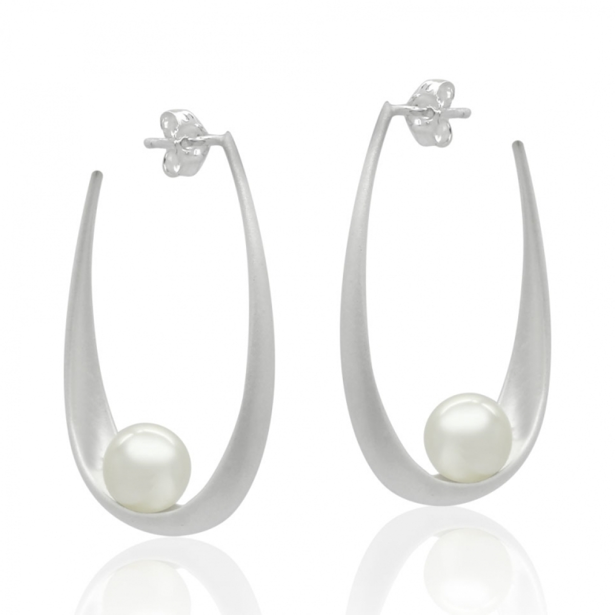 Brinco Argola Aberta com Pérola