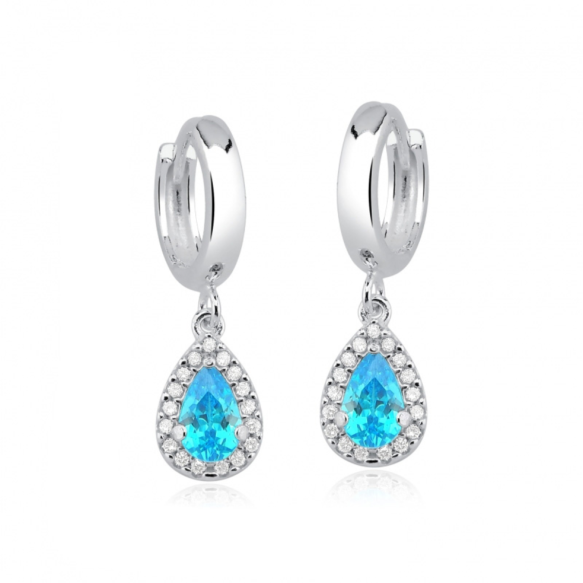 Brinco (Abre e Fecha) Gota Cravejada