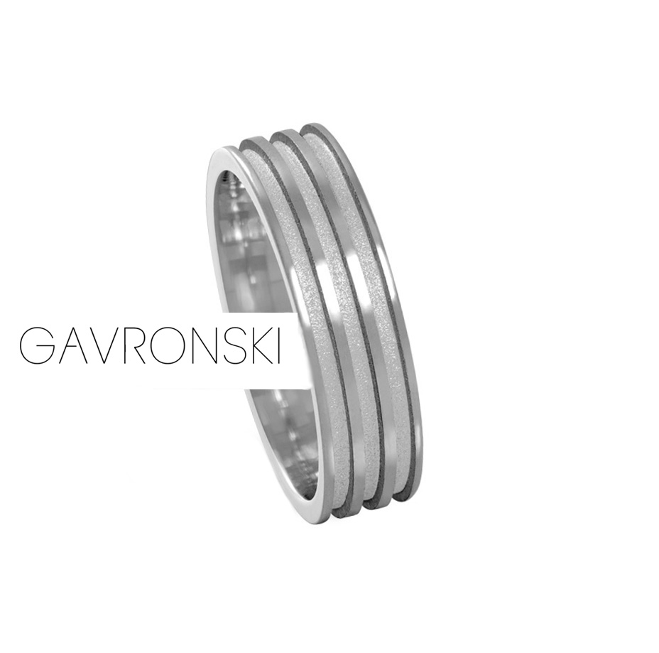 Aliança de Prata Anat. Reta com 3 Frisos 