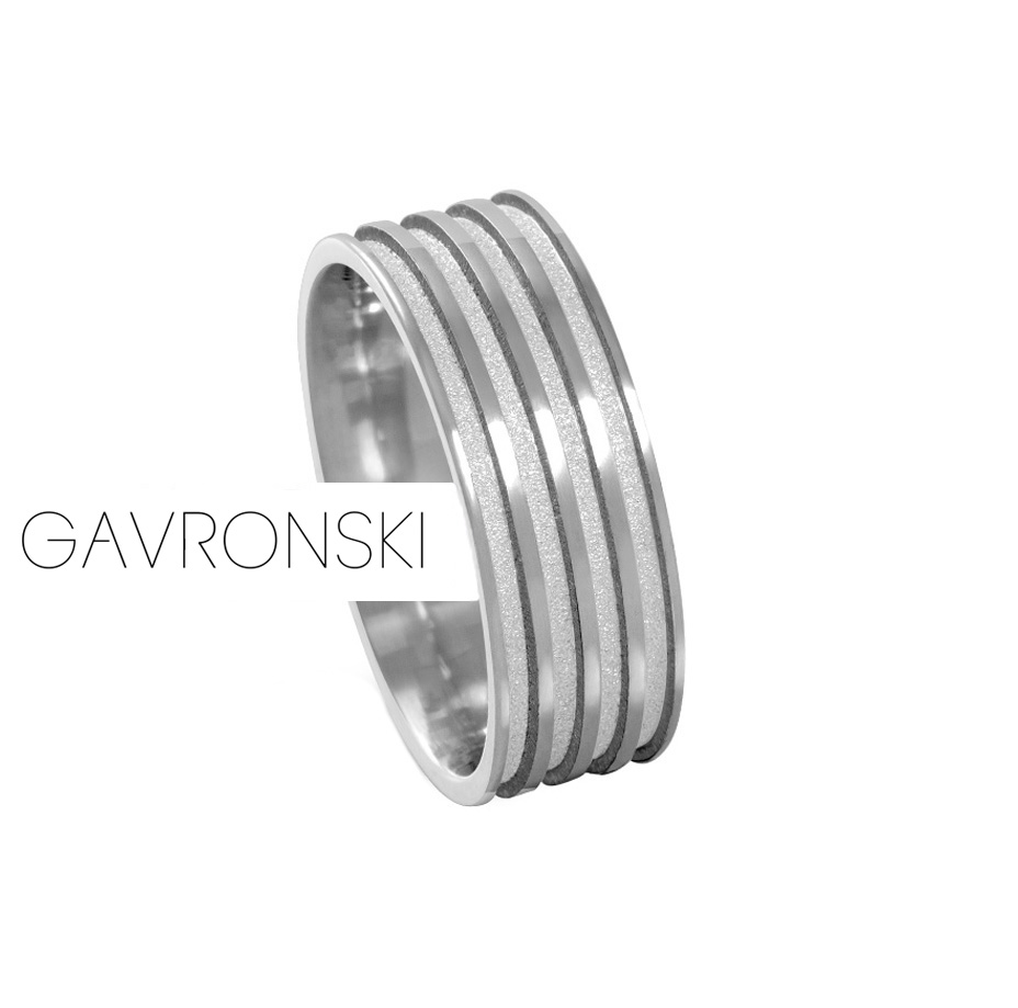 Aliança de Prata Anat. Reta com 4 Frisos 