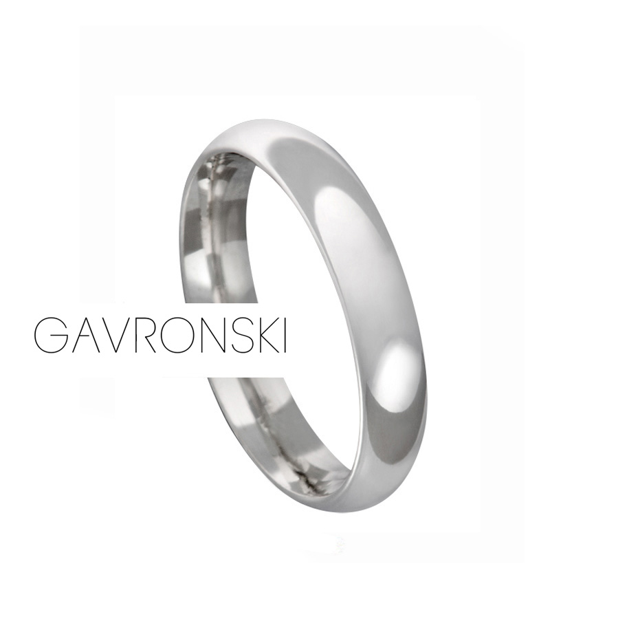 Aliança de Prata Anatômica Lisa com 3mm